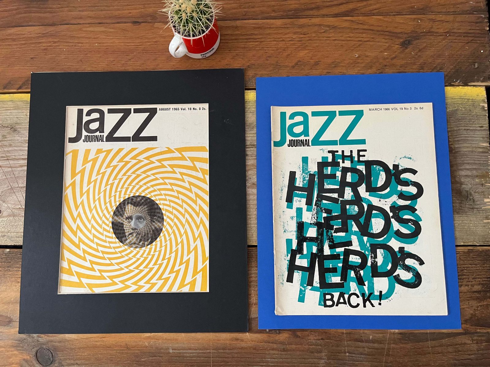 Vintage Jazz Journal Magazine Cover Artwork   1965 photo Art