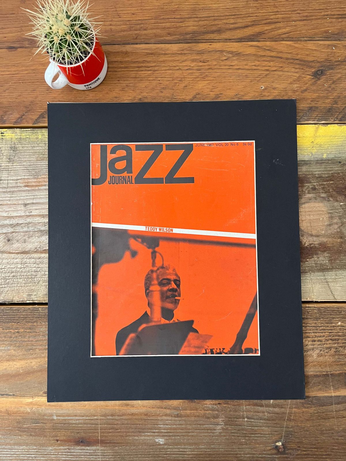 Vintage Jazz Journal Magazine Cover Artwork   Teddy Wilson 1967 photo for sale