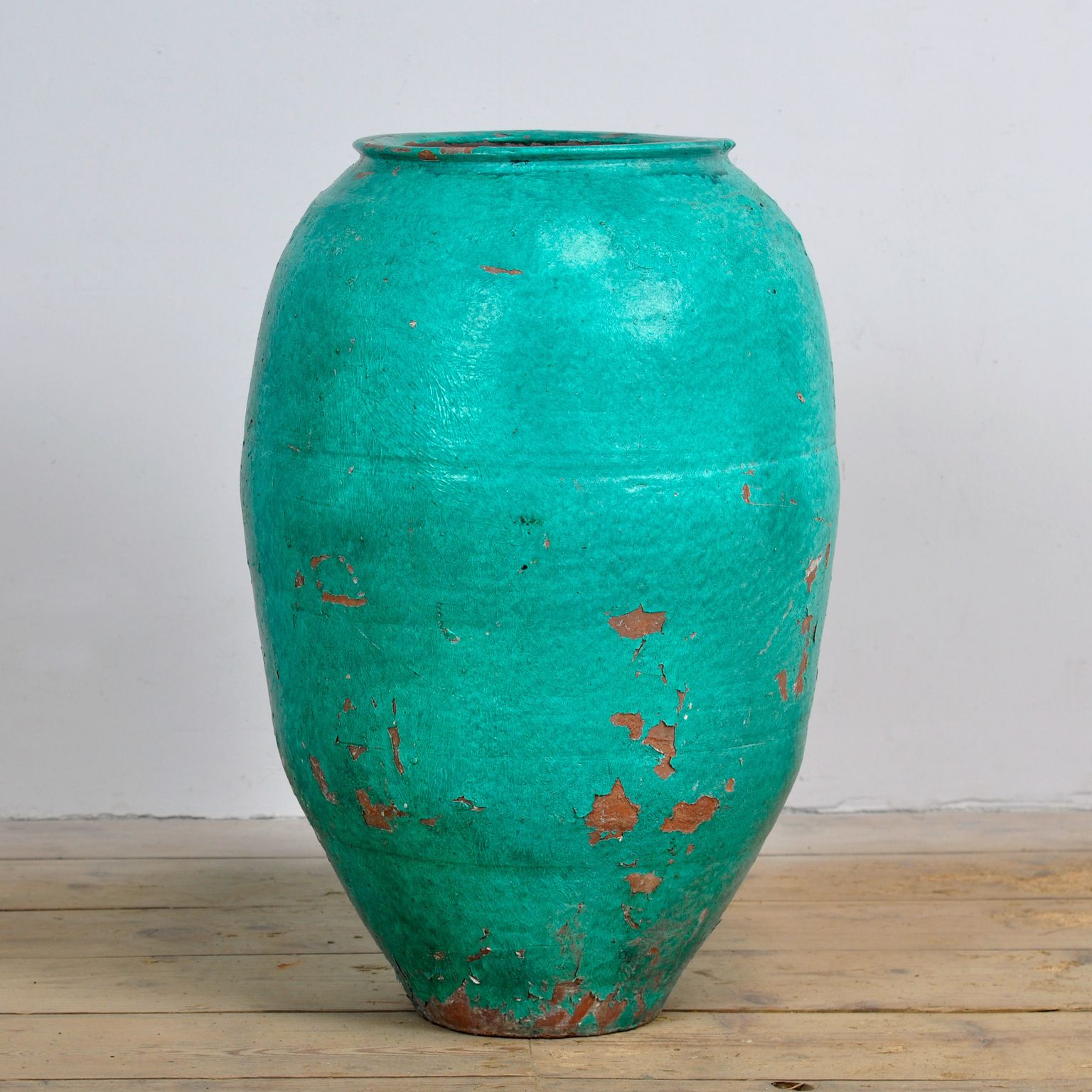 Turkish Terracotta Olive Jar Or Garden Urn