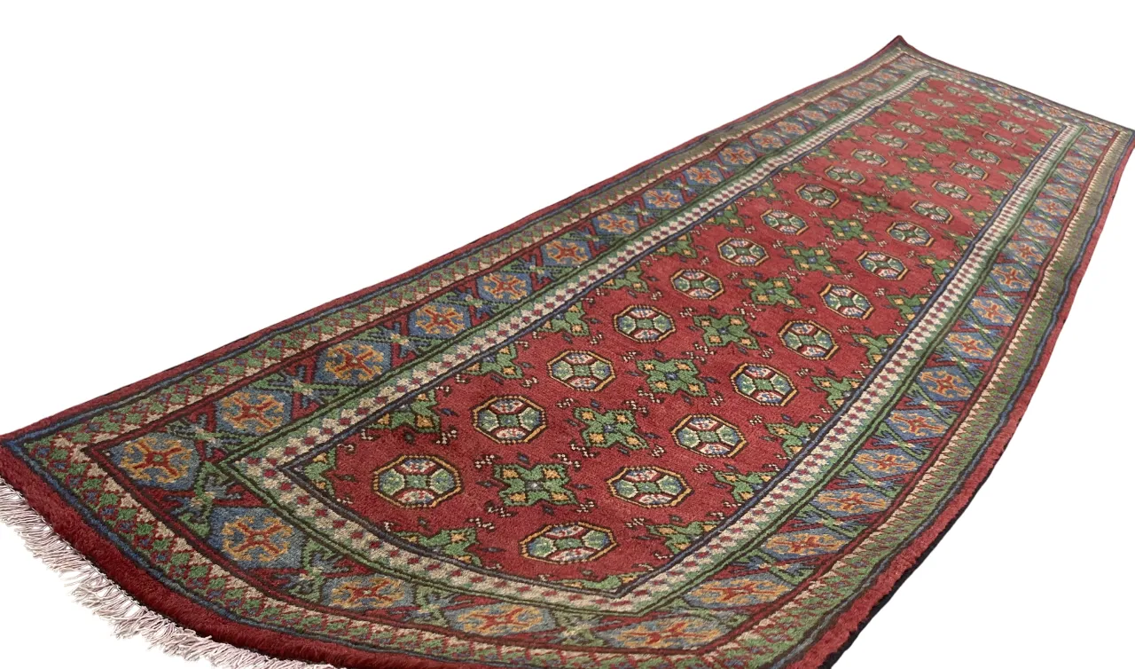 photo for sale 10 Ft Bokhara Tribal Turkmen Hallway Runner Rug