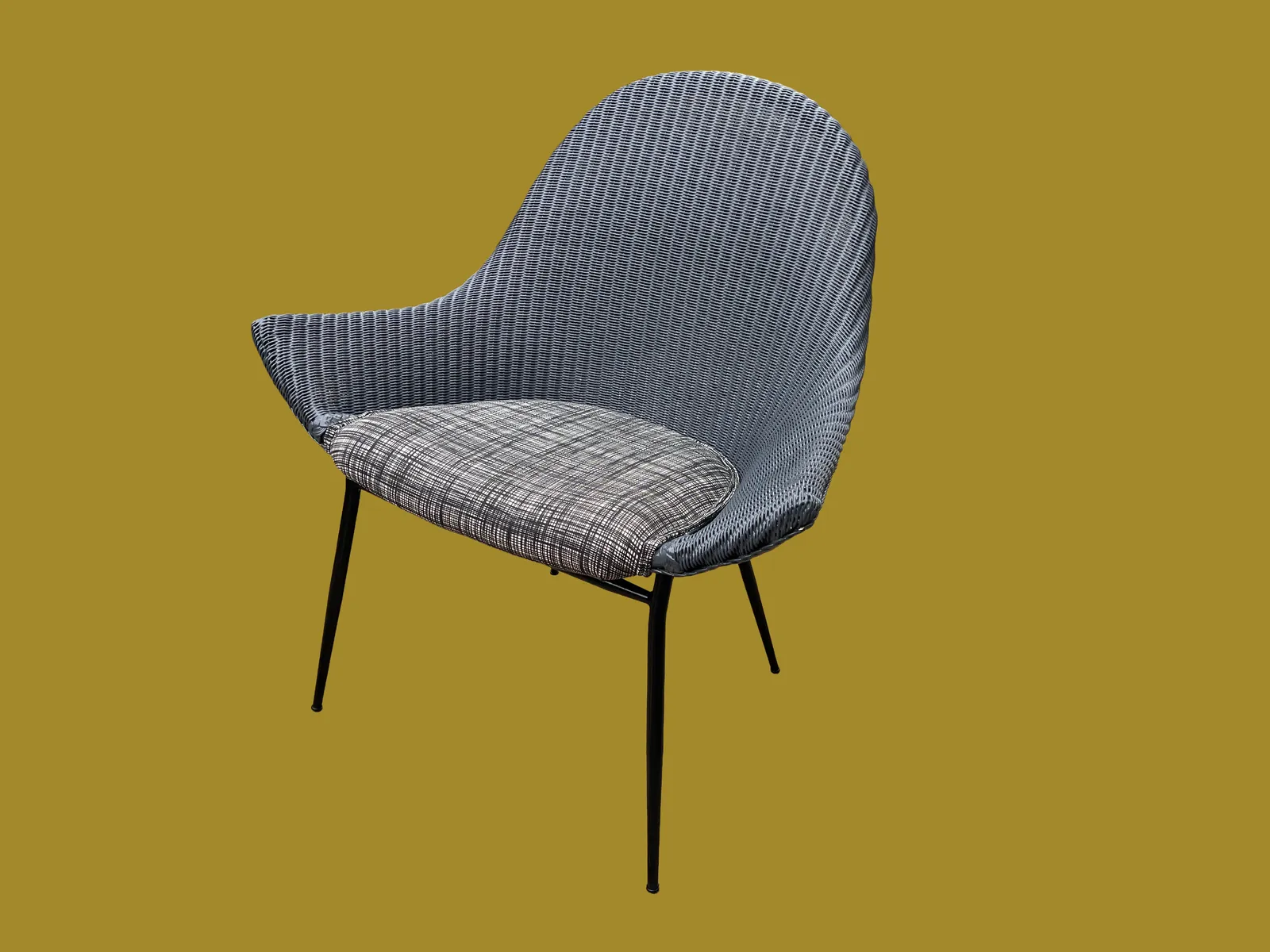 Atomic ‘Stingray’ Mid Century Lloyd Loom Chair photo furniture