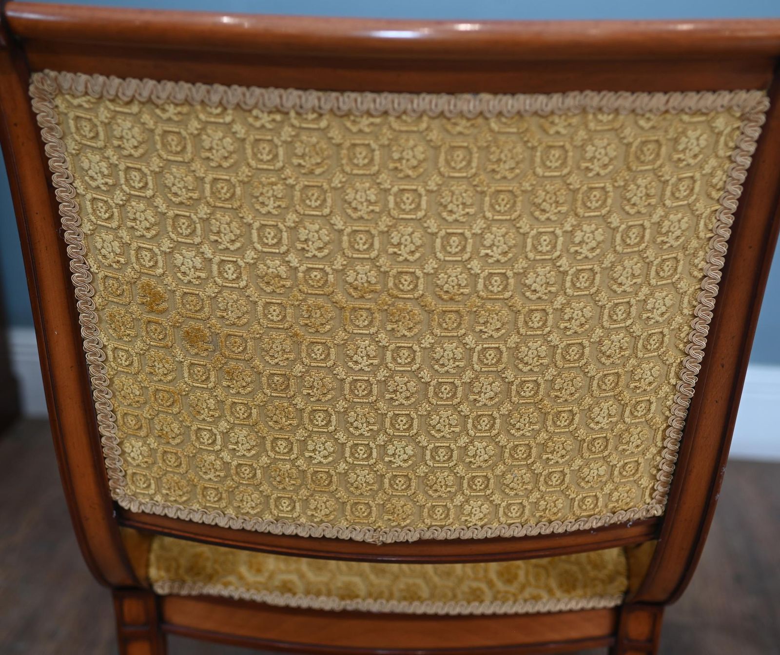 photo furniture Set Biedermeier Arm Chairs Mahogany Seats 1930