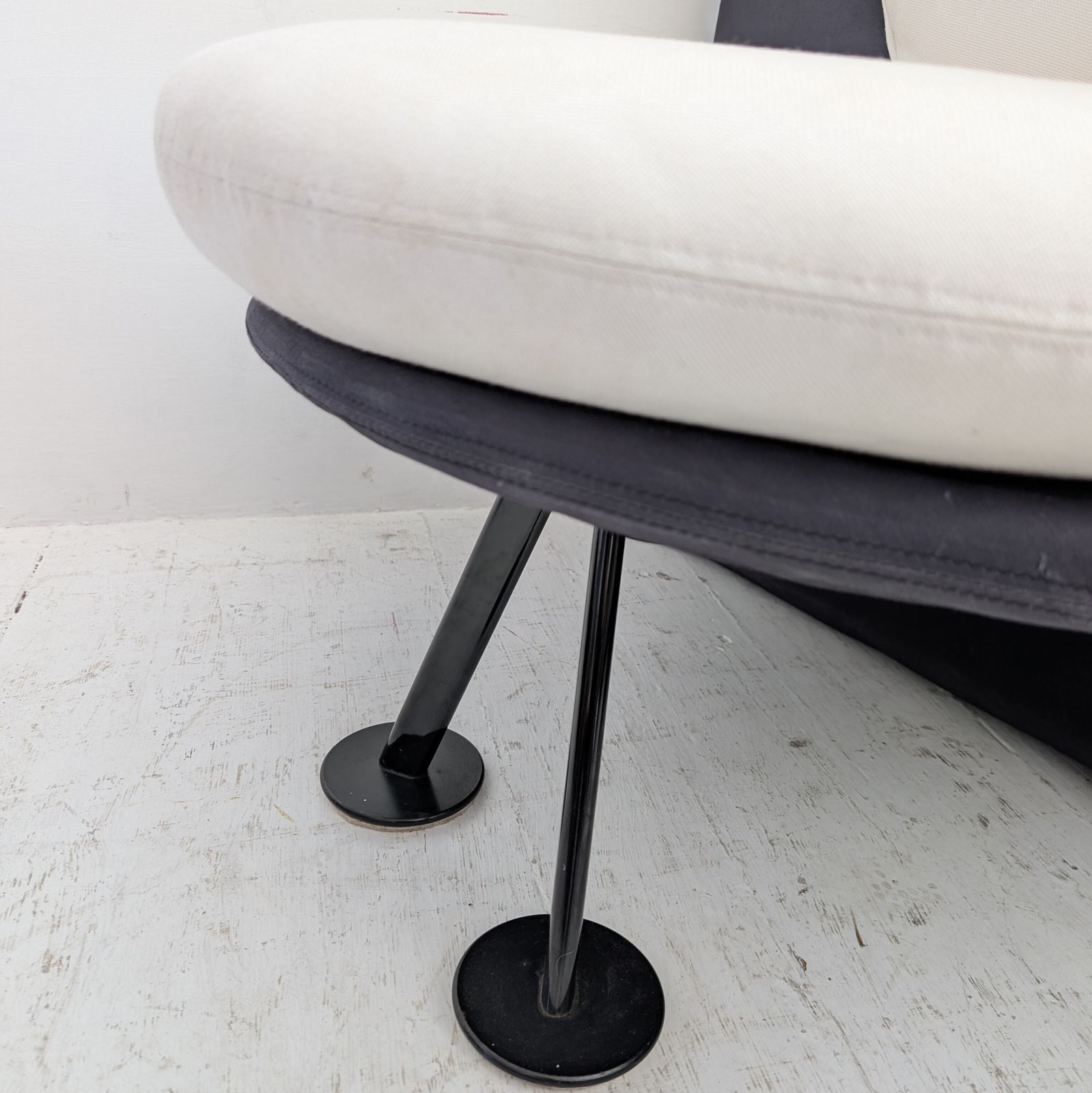 Unusual Postmodern Lounge Chairs, Starck Miss Wirt Style, 1980s. Two Available photo for sale