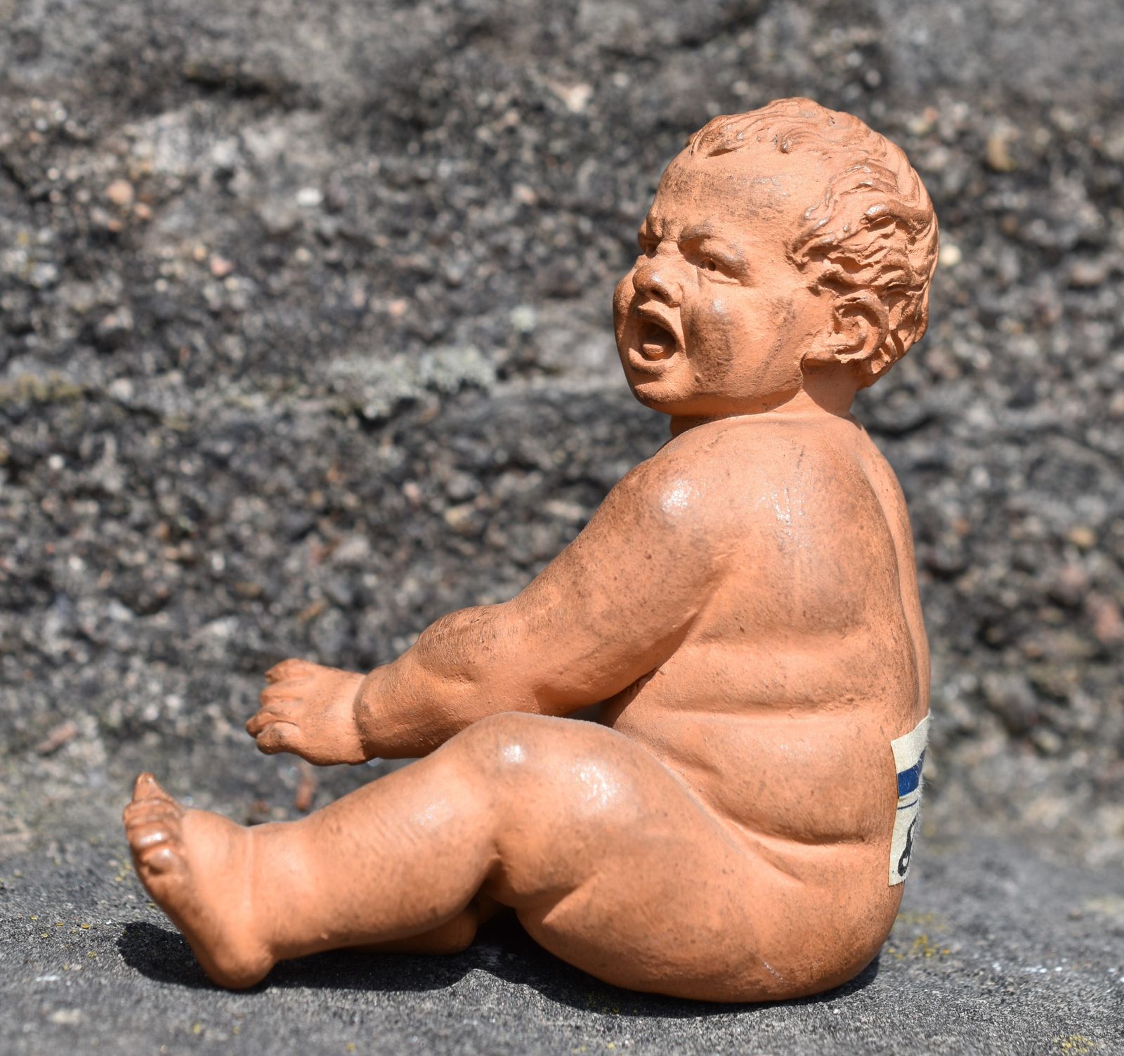 photo for sale Pair Of Seated Terracotta Putti (Circa 1870)