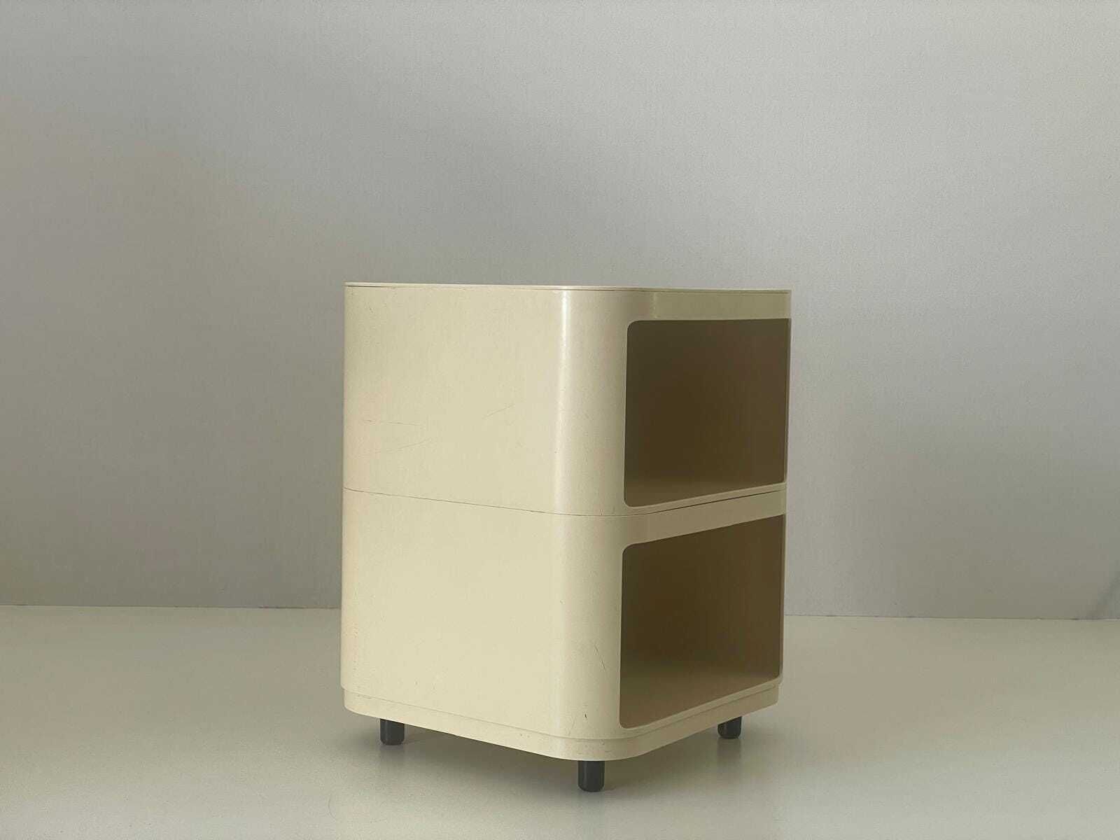 Model 4970 White Bedside Table By Anna Castelli For Kartell, 1970s, Italy photo furniture