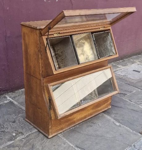 Vintage 1920 Biscuit Shop Display Cabinet photo furniture