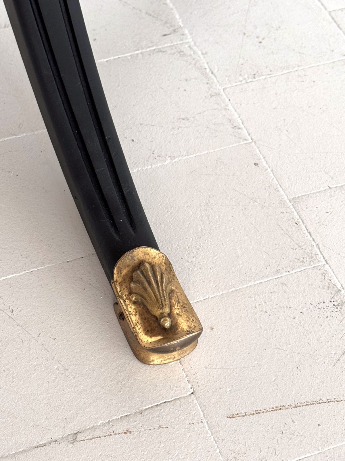 photo furniture Italian Midcentury Sculptural Dining Room Table With Marble Top, 1950s
