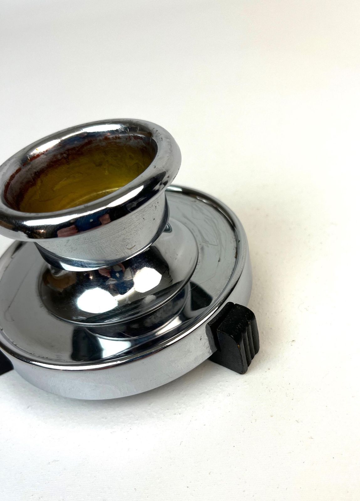 Rare Bauhaus Art Deco Chrome Avantgarde Candlestick Germany 1920 photo for sale