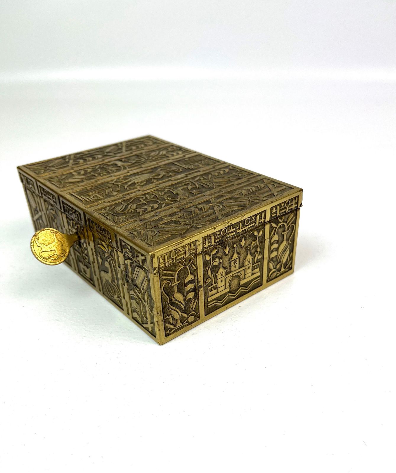 Rare Bauhaus Art Deco Avantgarde Jewelry Box By Erhard Söhne With Key photo vinterior