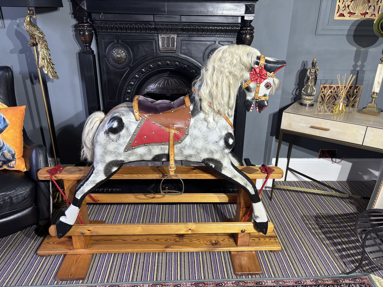 Vintage Collinson Of Liverpool Large Rocking Horse photo for sale