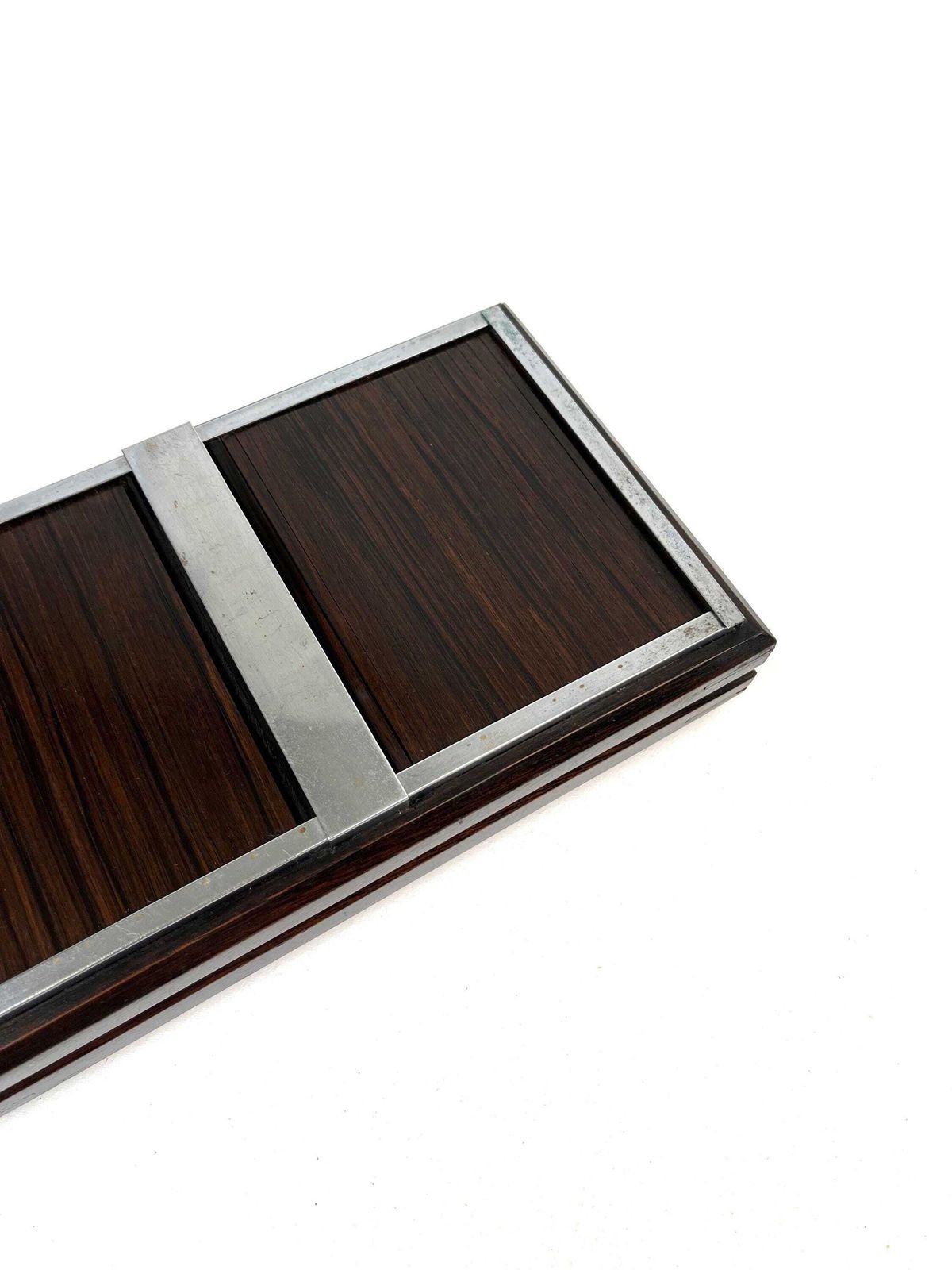 Beautiful Bauhaus Art Deco Avant Garde Double Roll Top Jewelry Box Germany 1930 photo vinterior
