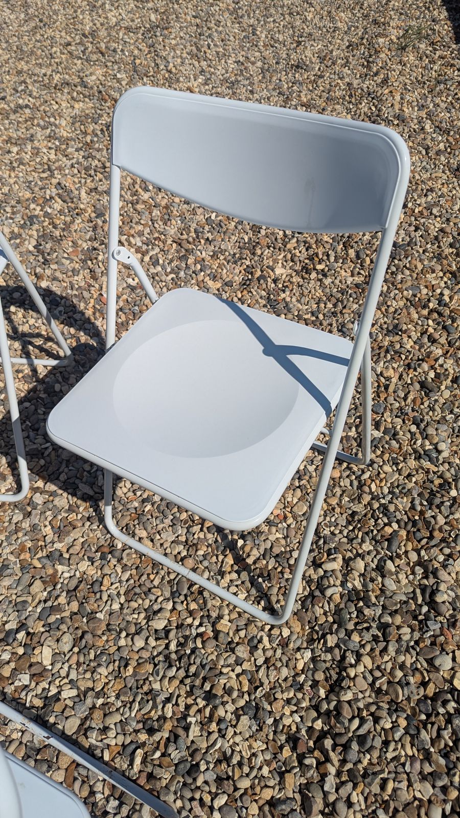 White Ikea Ted Folding Chairs By Niels Gammelgaard ( 1990s)   One Left photo 50.0