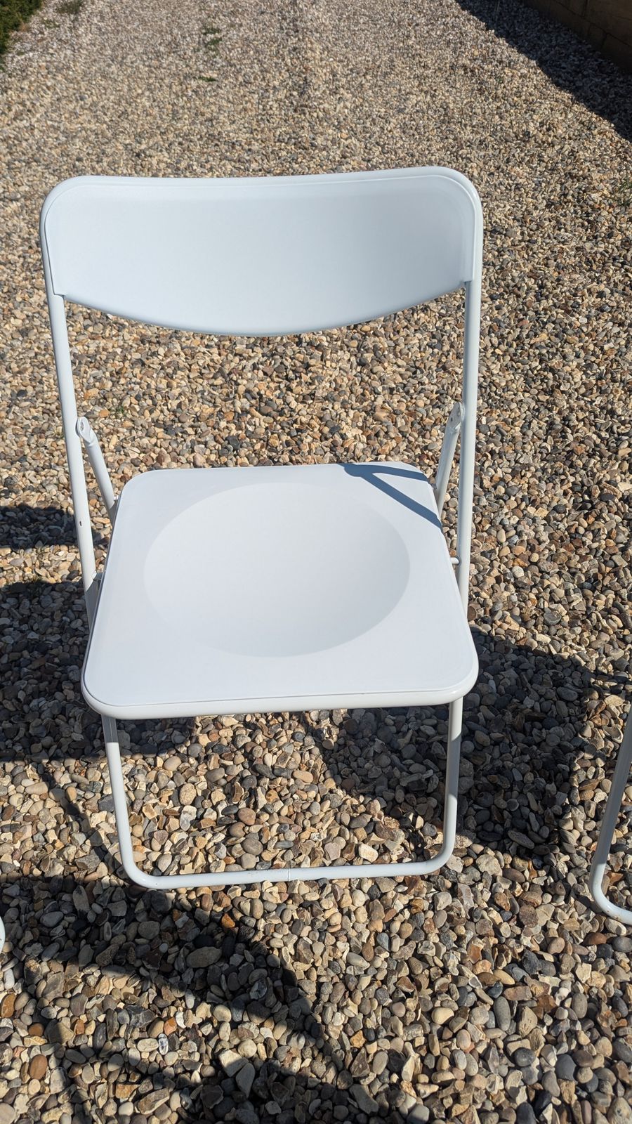 White Ikea Ted Folding Chairs By Niels Gammelgaard ( 1990s)   One Left photo vinterior
