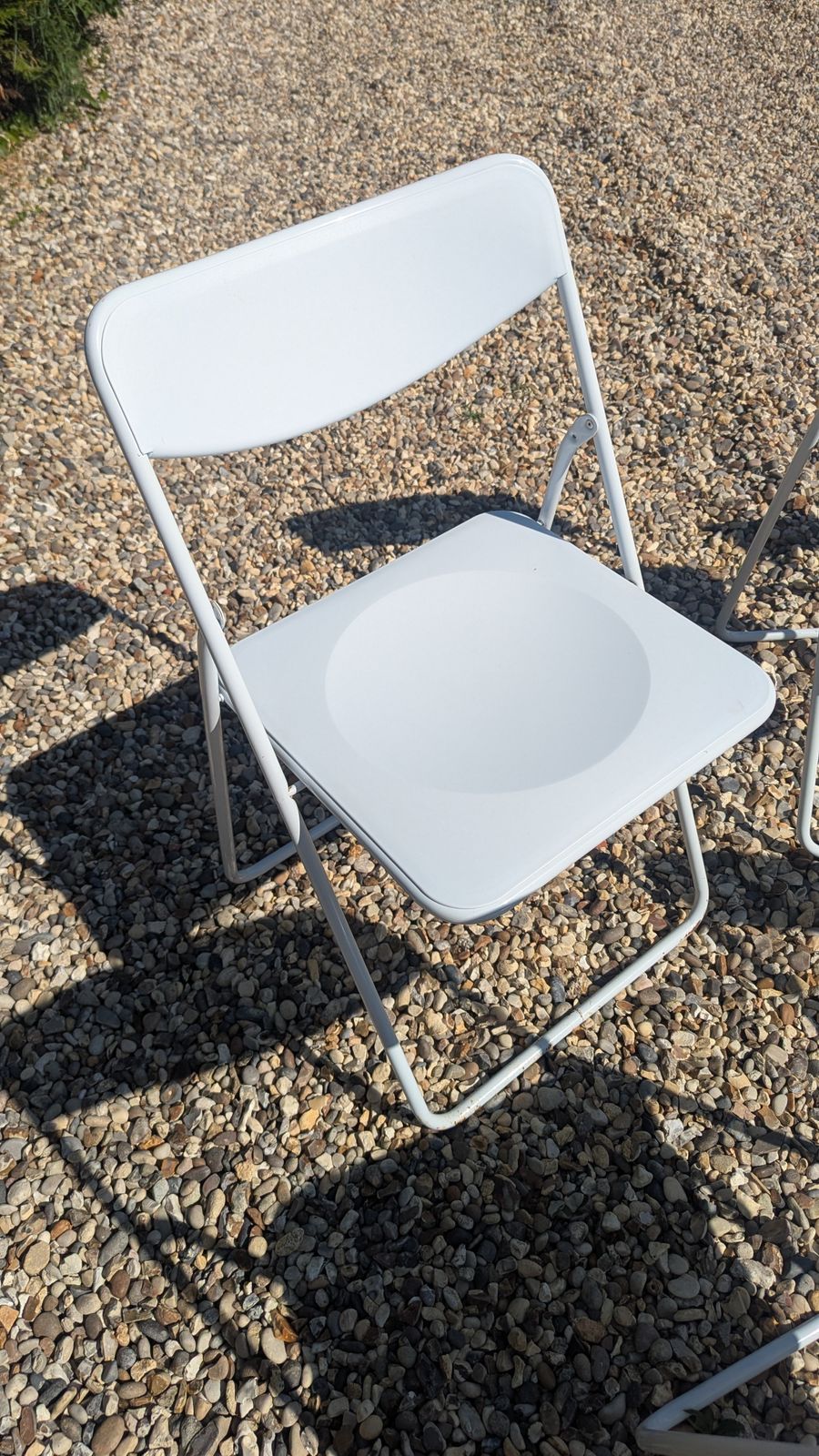 White Ikea Ted Folding Chairs By Niels Gammelgaard ( 1990s)   One Left photo buy