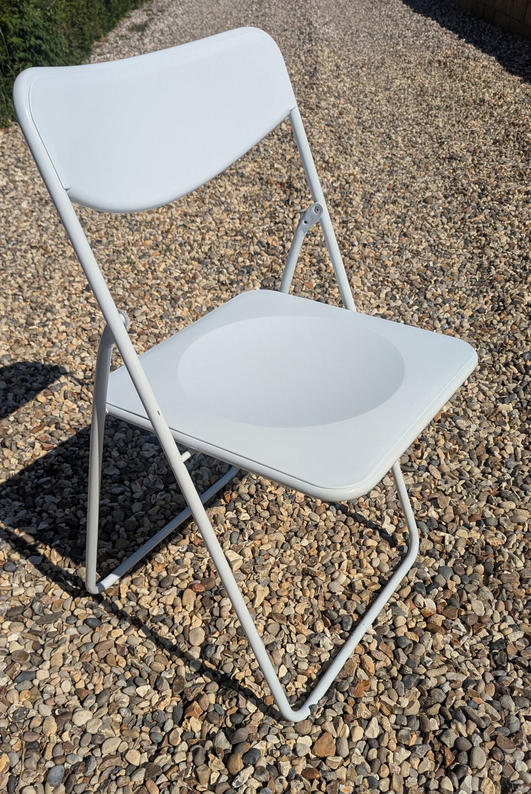 photo for sale White Ikea Ted Folding Chairs By Niels Gammelgaard ( 1990s)   One Left