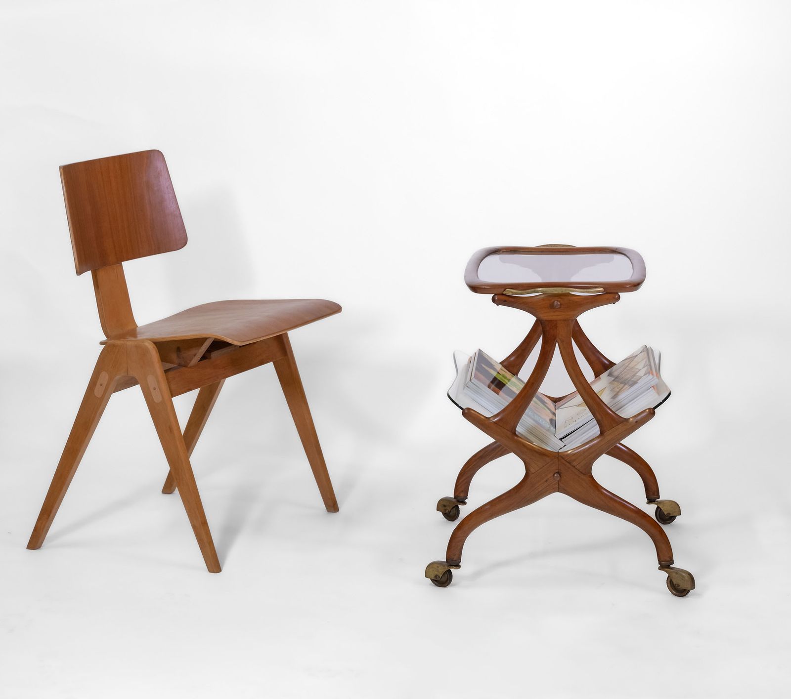Mid Century Italian Cesare Lacca Bar Cart Trolley photo furniture