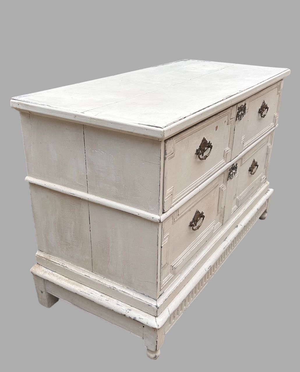 A 19th Century Painted Chest On Stand photo for sale