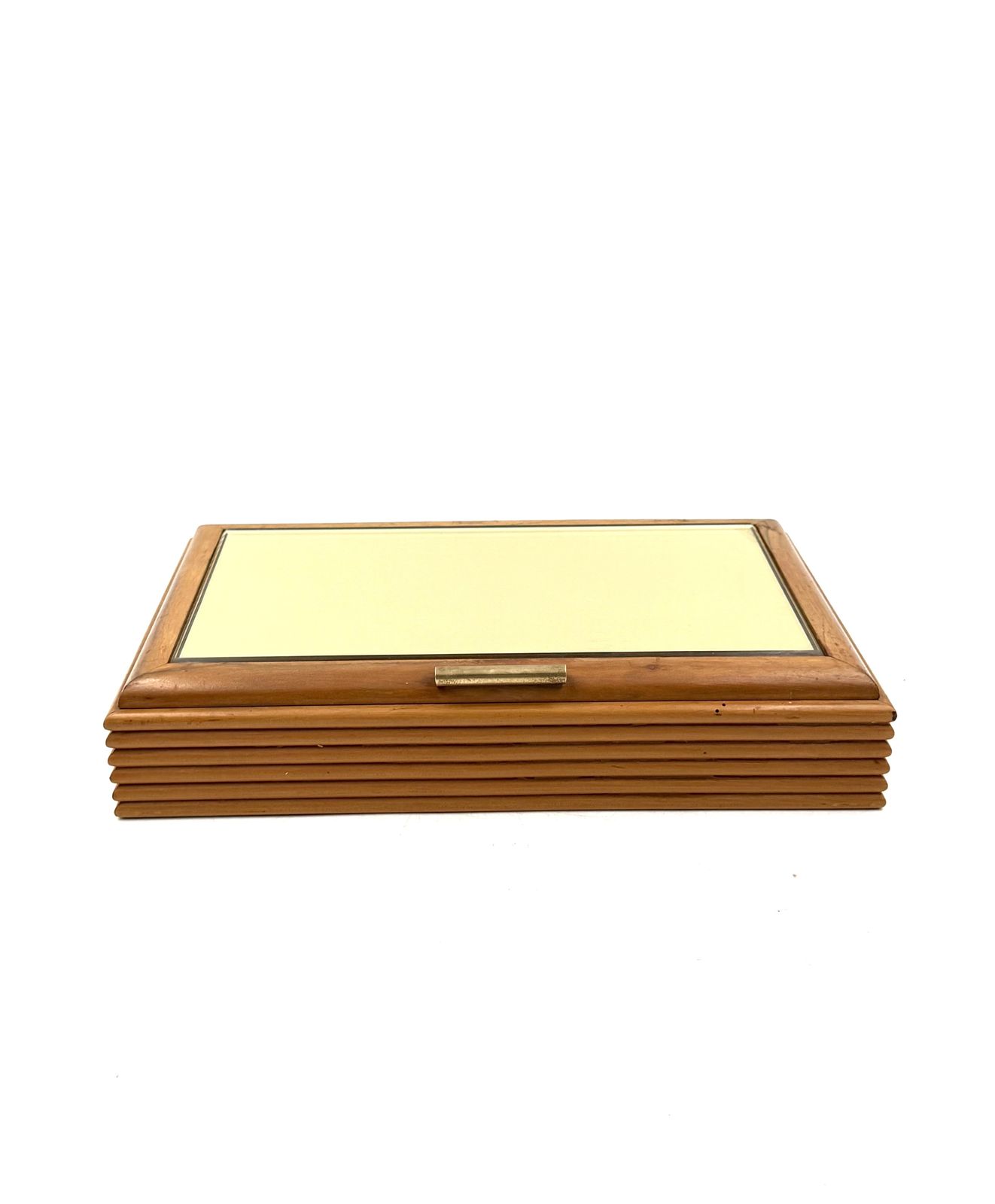 500.0 Mid Century Grissinato Wood Jewelry Box, Fontana Arte Italy 1960 photo