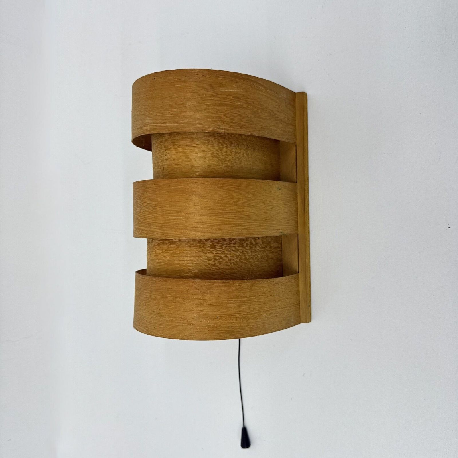 Scandinavian Modern Wandlamp Van Grenenhout Door Hans Agne Jakobsson Voor Markaryd, Zweden, Jaren 1960 photo Verlichting