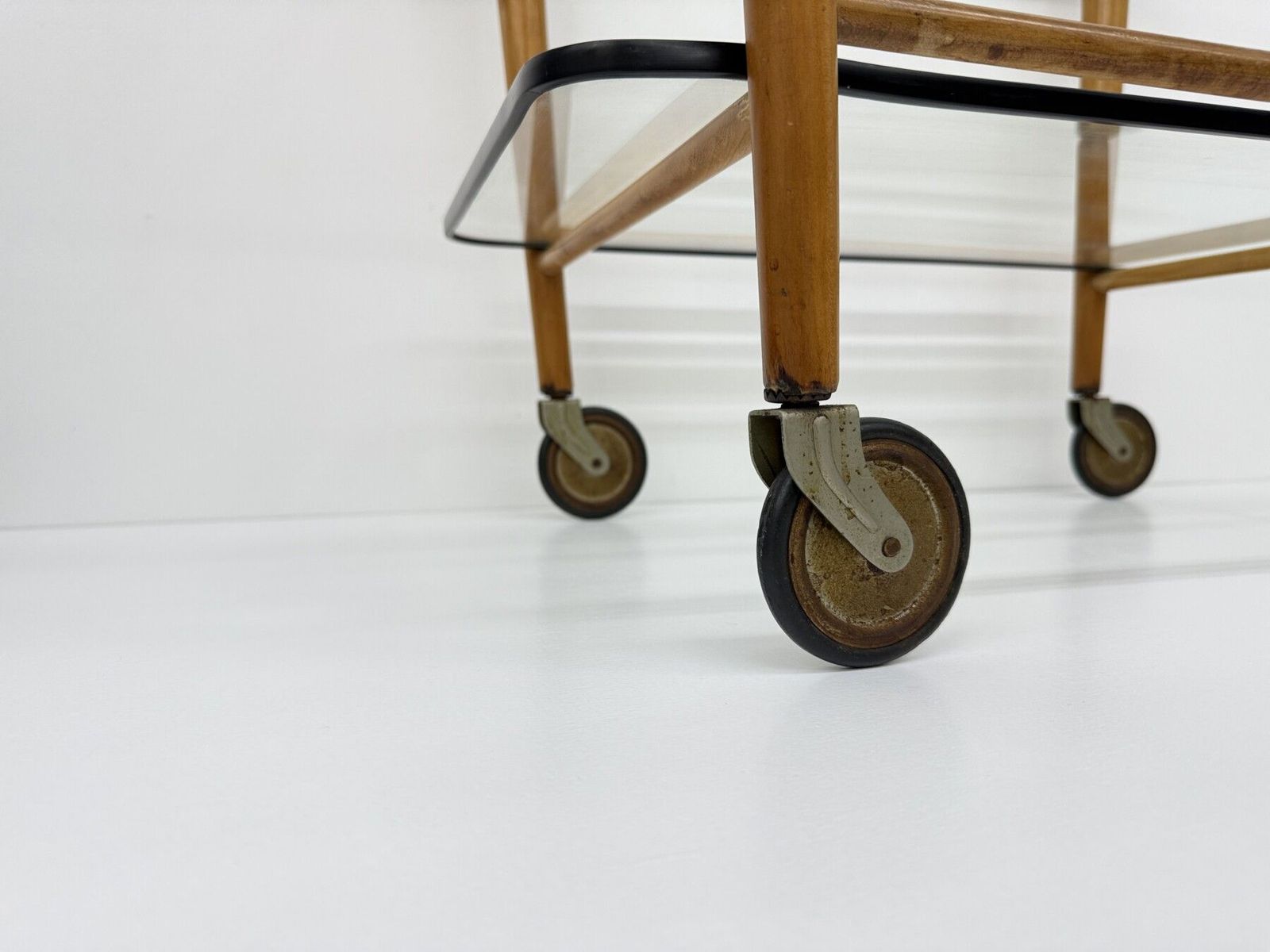 Coja Culemburg Model 1127 Wooden And Glass Side Table Trolley , 1970s photo buy