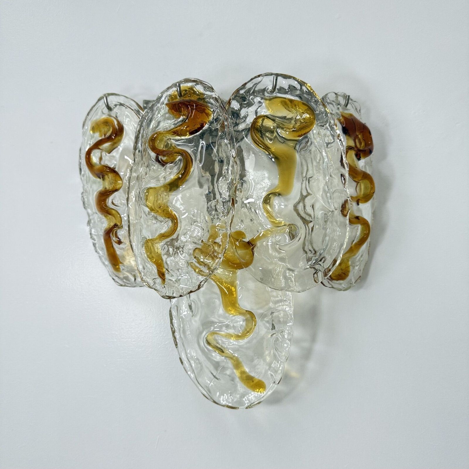 Vintage Murano Glazen Italiaanse Wandlamp, Jaren 1970 photo furniture