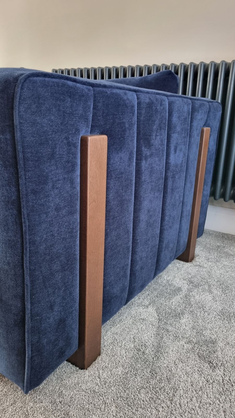 Sofology Brantwood Navy Blue Sofa   3 Seater   Excellent Condition   Original Rrp £1699 photo 900.0