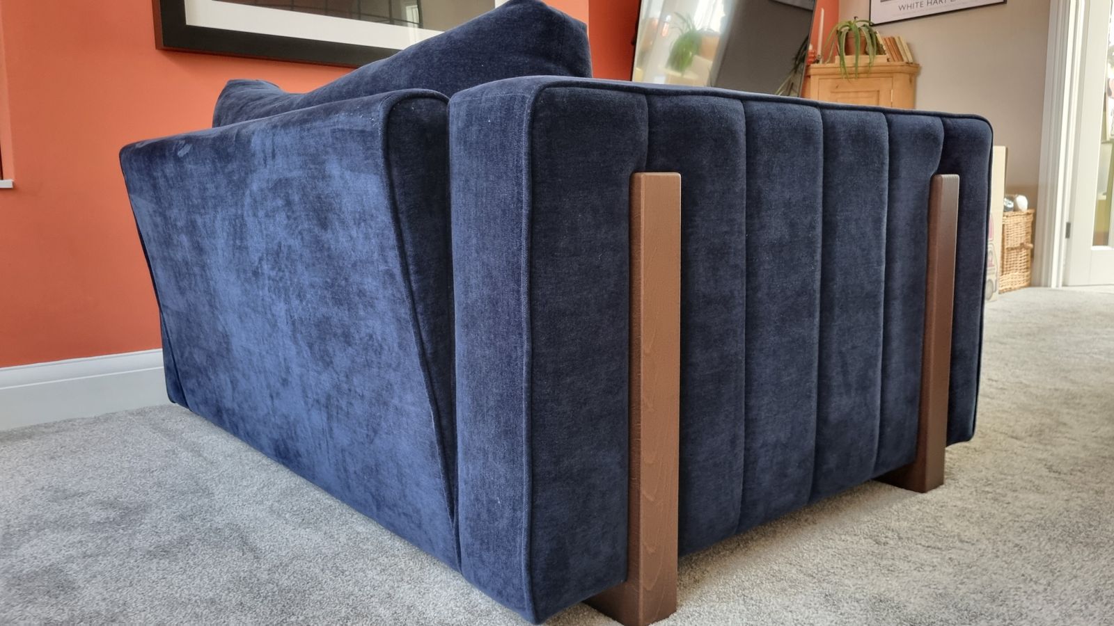 Sofology Brantwood Loveseat – Navy Blue Fabric – Excellent Condition – Original Rrp1399 photo buy