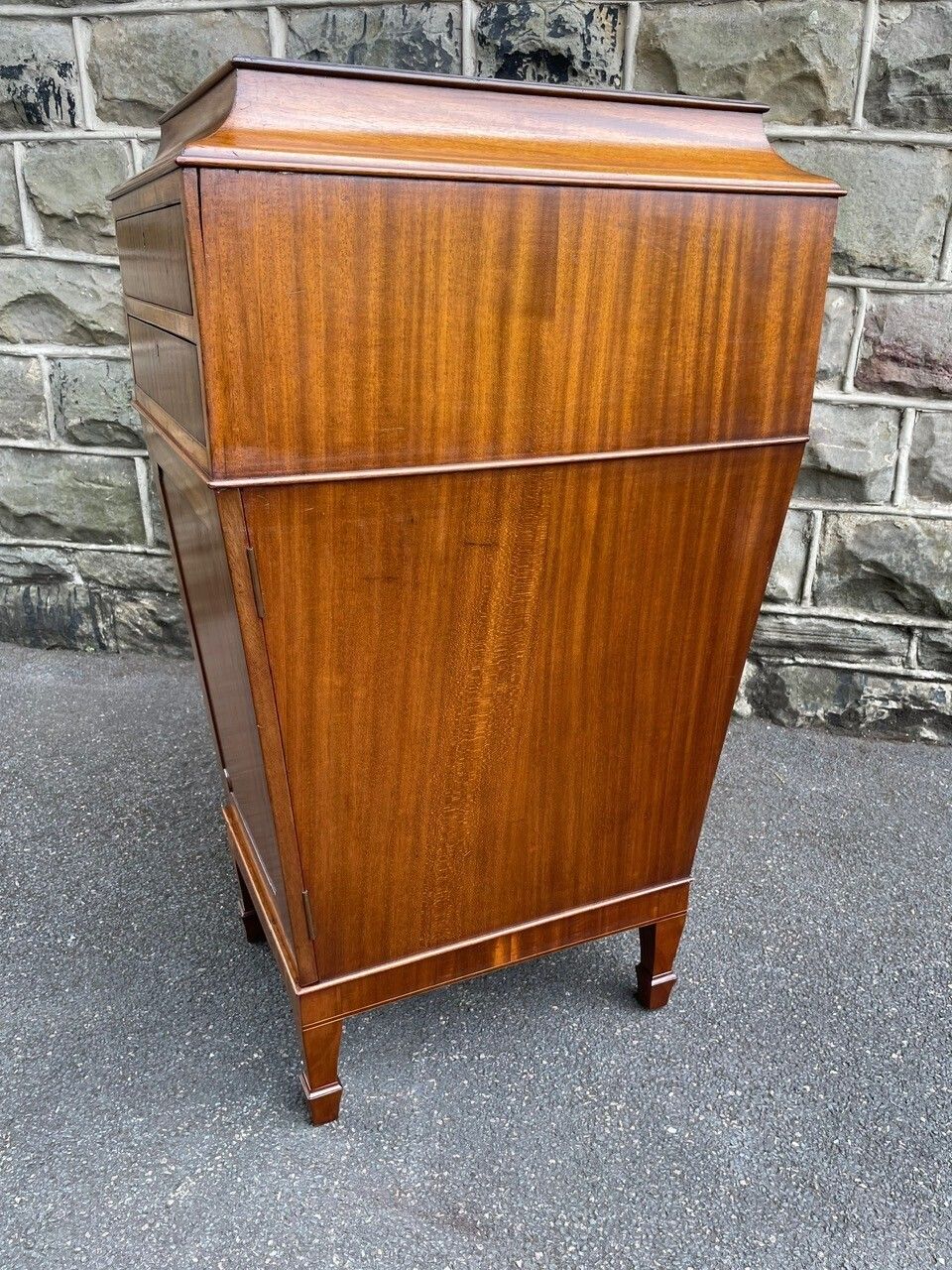 Antique Mahogany Pedestal Collectors Cabinet photo 380.0