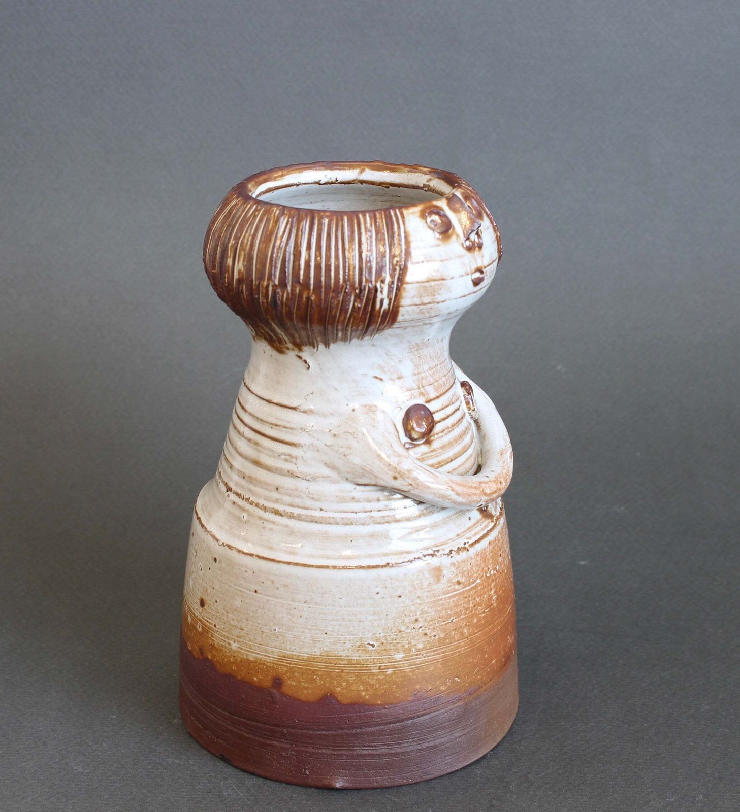Glazed Ceramic Woman Figure Vase By Jacques Pouchain   Atelier Dieulefit (Circa 1960s 70s) photo vintage