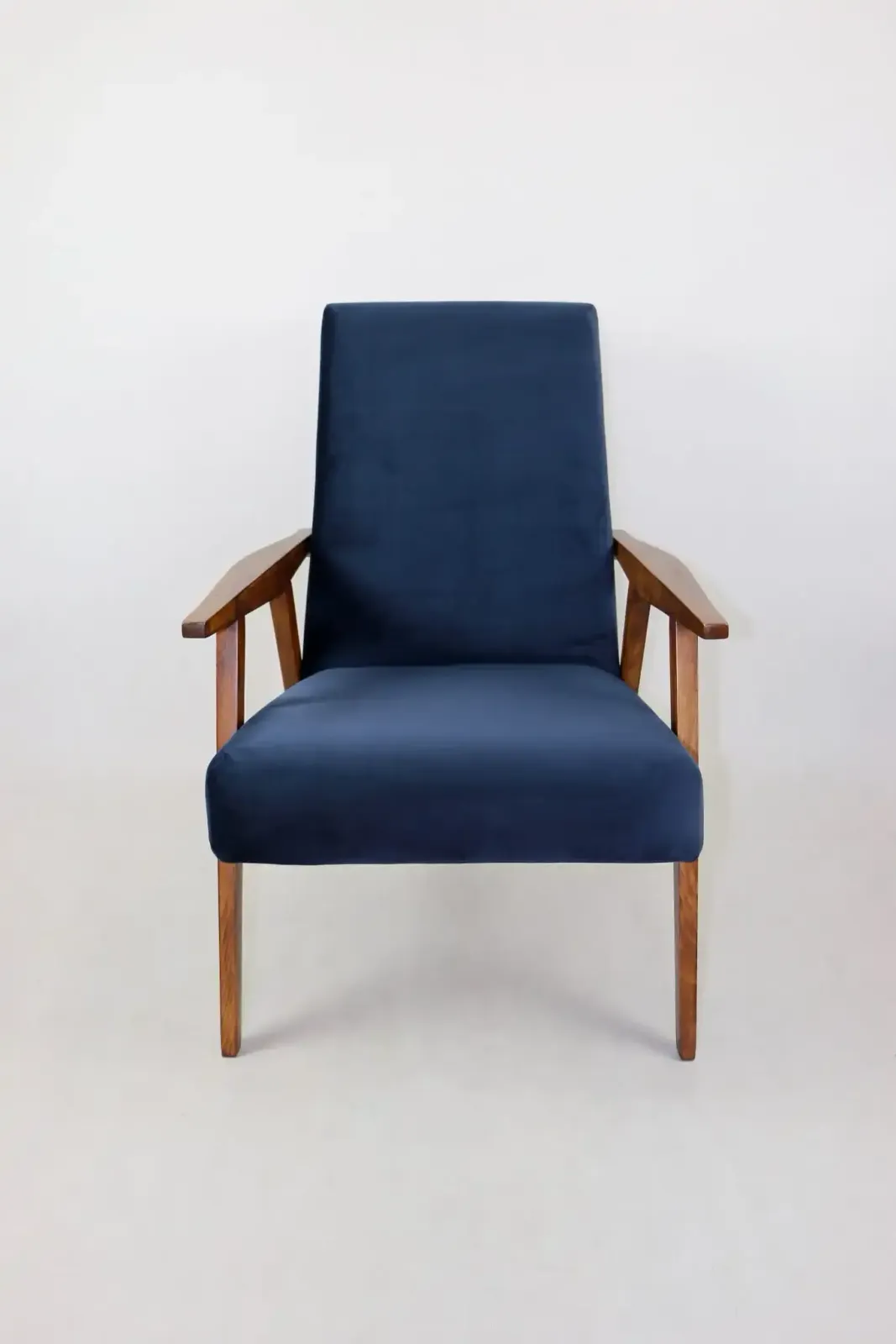 Vintage Loft Armchair 1970s Vintage Navy Velvet photo furniture