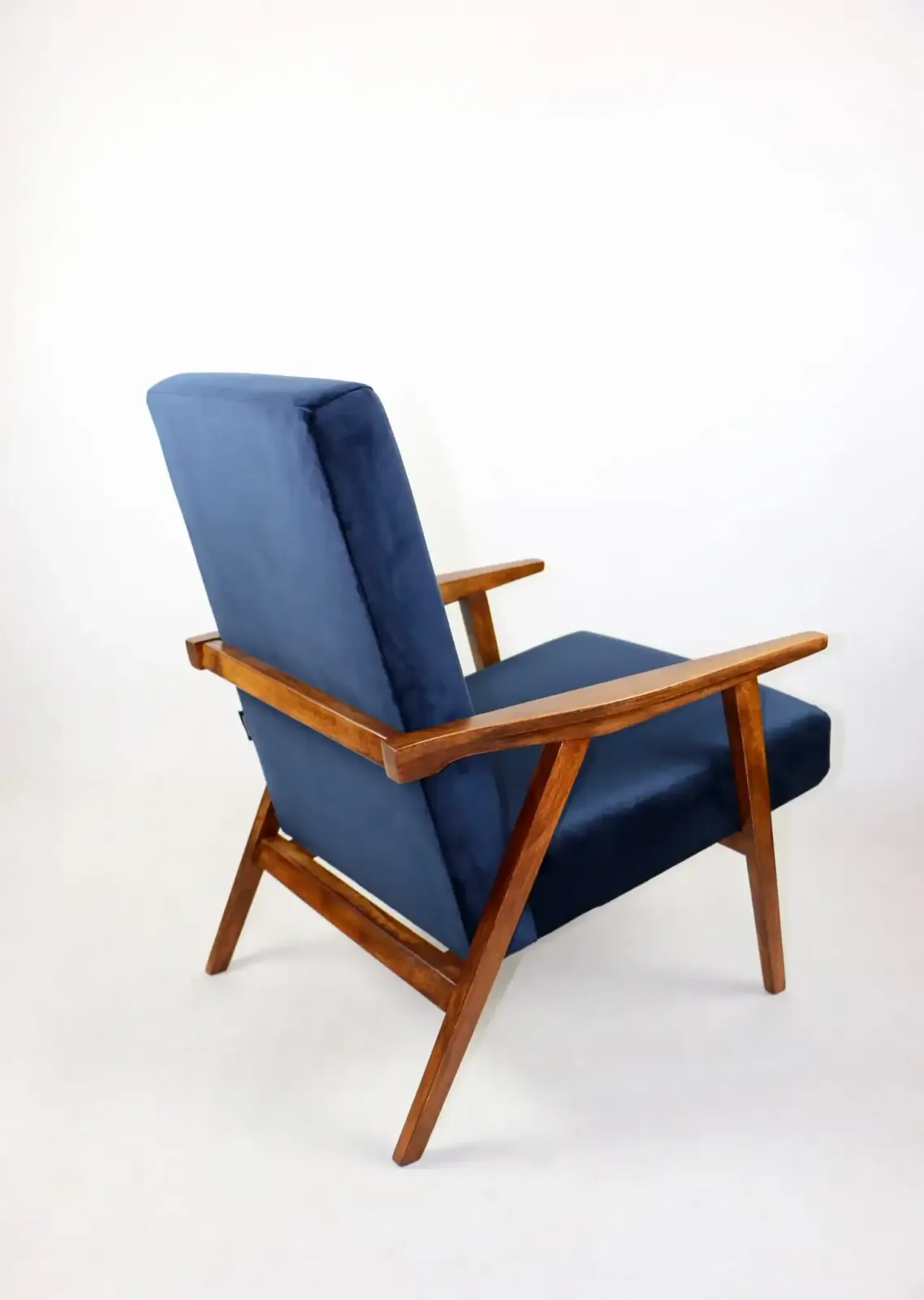Vintage Loft Armchair 1970s Vintage Navy Velvet photo buy