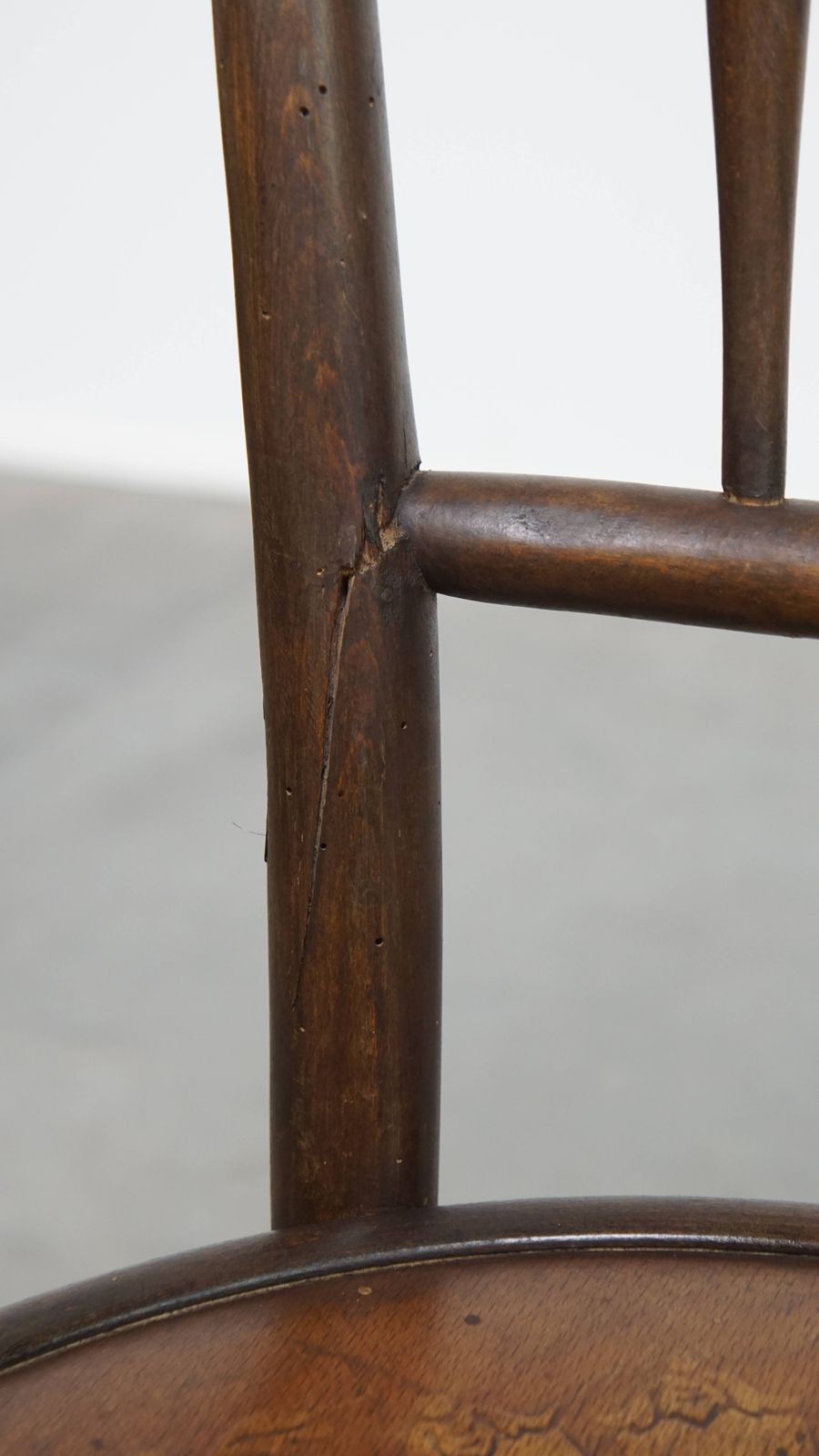 Furniture Charming, Very Elegant Bistro Chair In The Style Of Thonet With Beautiful Carvings In The Seat. photo