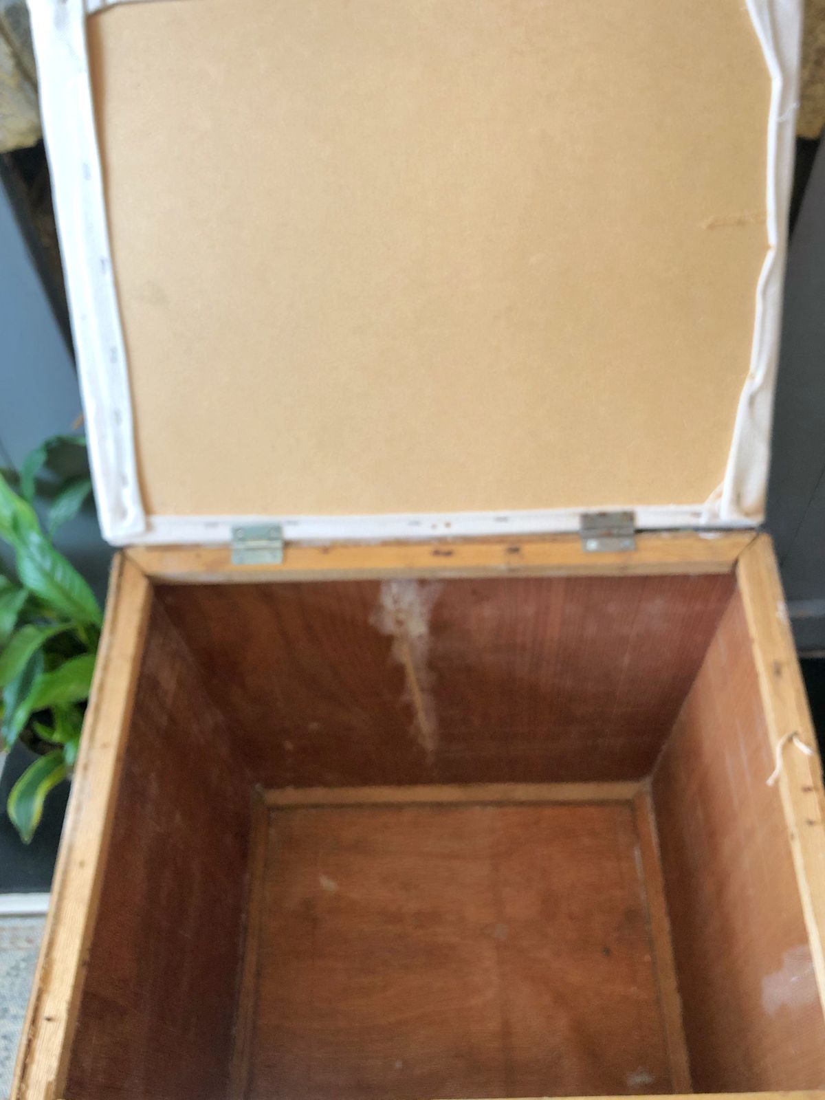 Vintage Wooden Tea Chest, Early 20th Century photo for sale