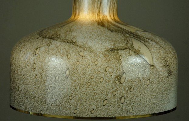 Model 277p Handblown Marbled Glass Pendant Lamp By Anders Pehrson For Ateljé Lyktan, Sweden, 1970s photo Lighting