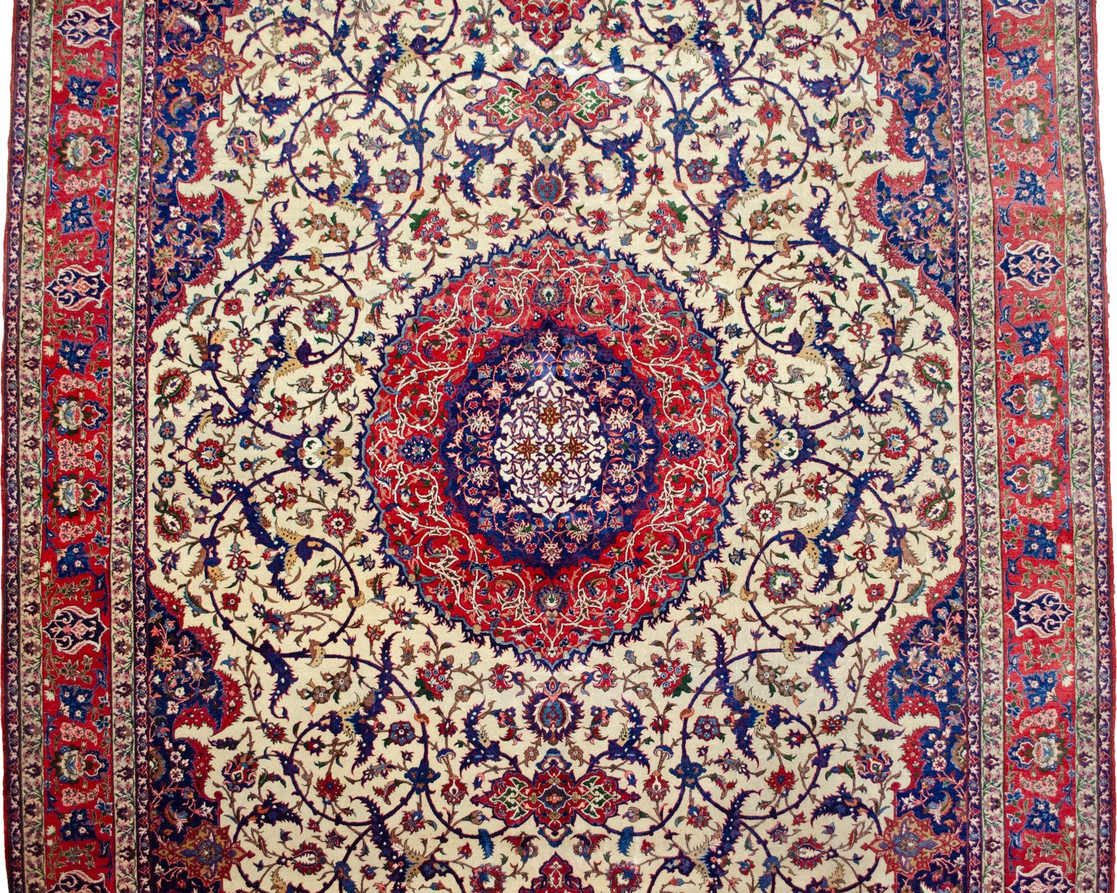 Antique Isfehan Carpet 378x262cm photo vinterior