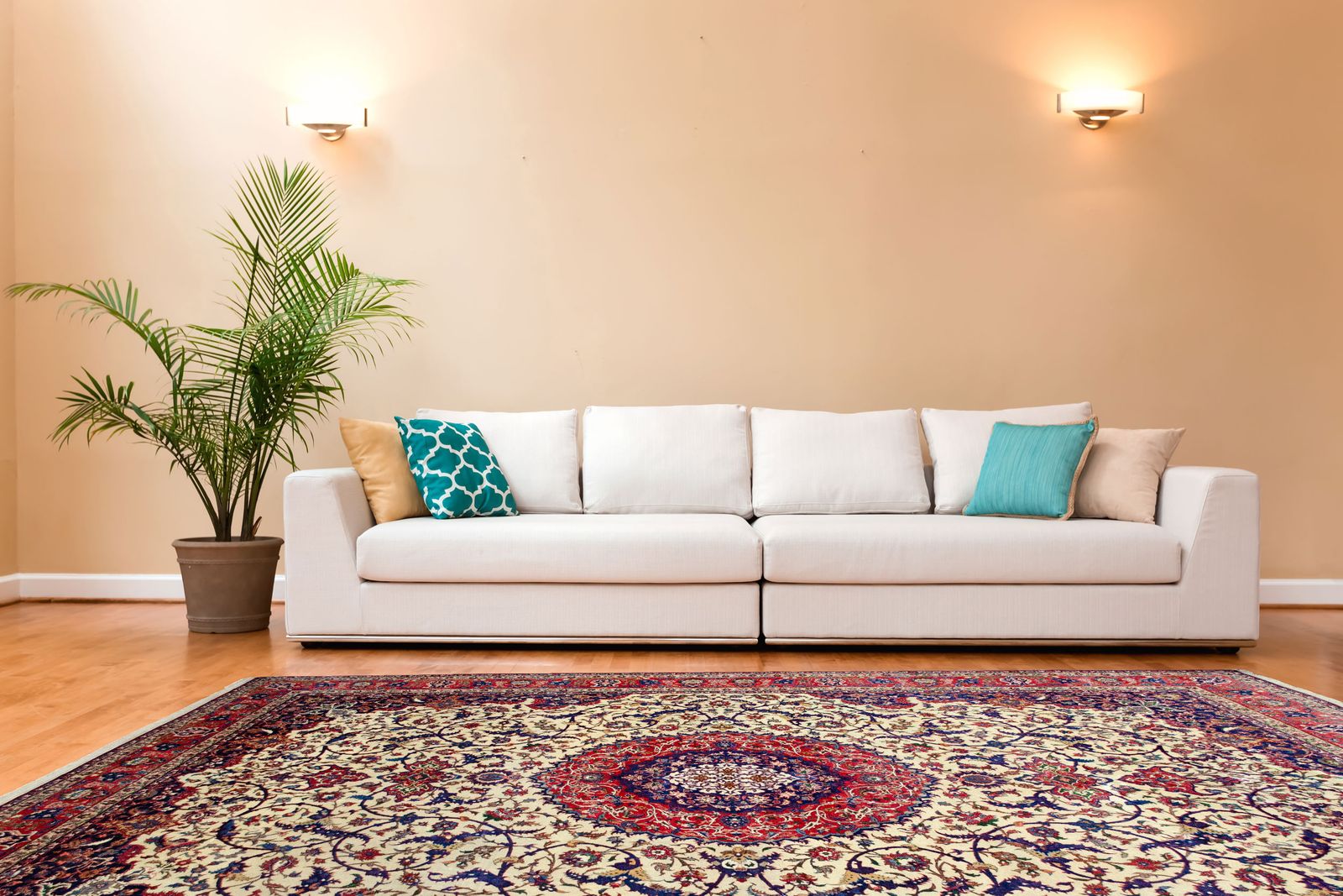 Antique Isfehan Carpet 378x262cm photo vintage