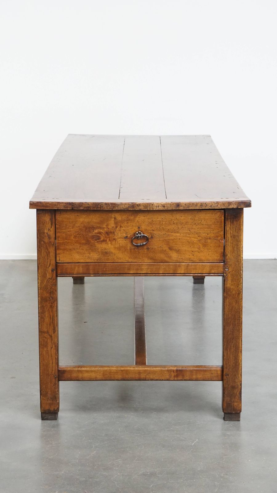 Beautiful Antique French Dining Table Made Of Fruit Wood From The 18th Century With 2 Drawers And A Beautiful Patina photo 2858.0