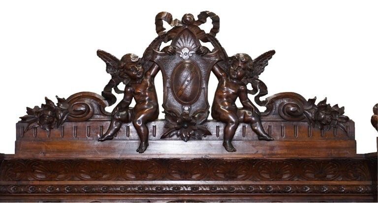 Rare Moses Michelangelo Guggenheim & Pauly Cie Et Venice Antique Carved Armoire photo Furniture