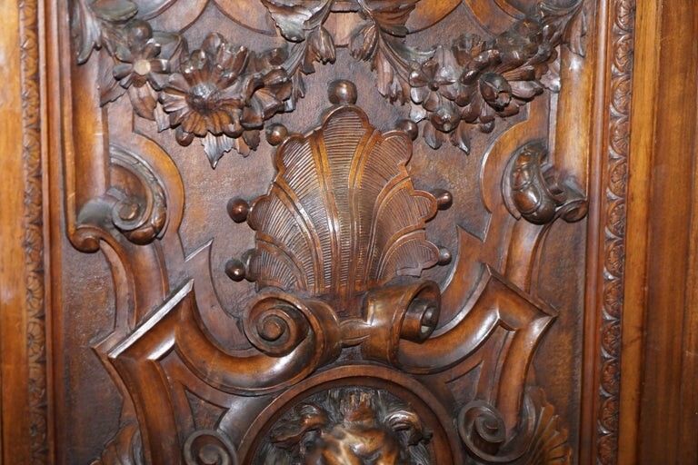 250000.0 Rare Moses Michelangelo Guggenheim & Pauly Cie Et Venice Antique Carved Armoire photo