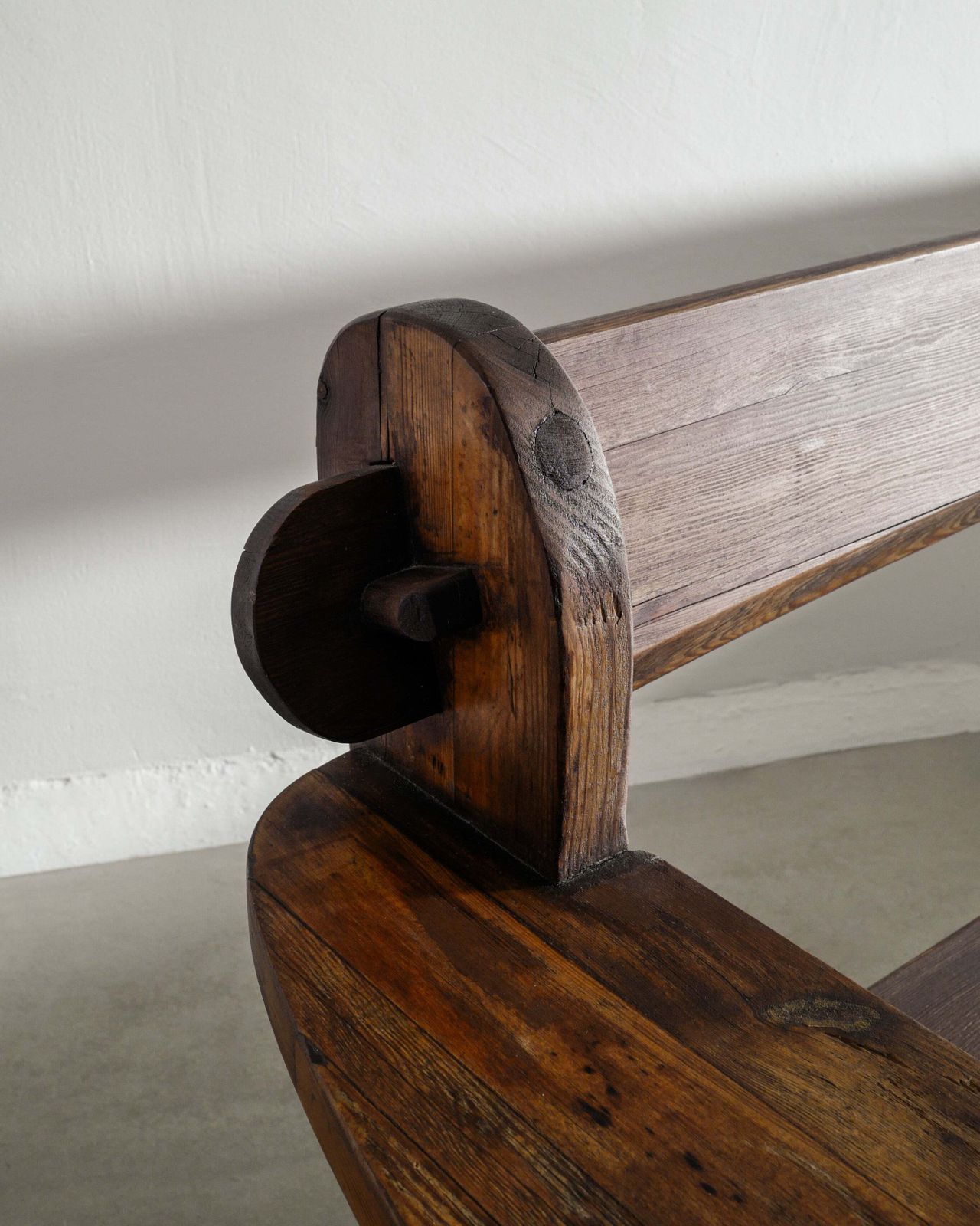 Swedish Mid Century Wooden Dark Brown Pine "Berga" Sofa By David Rosén For Nordiska Kompaniet Sweden, 1930s photo 12500.0