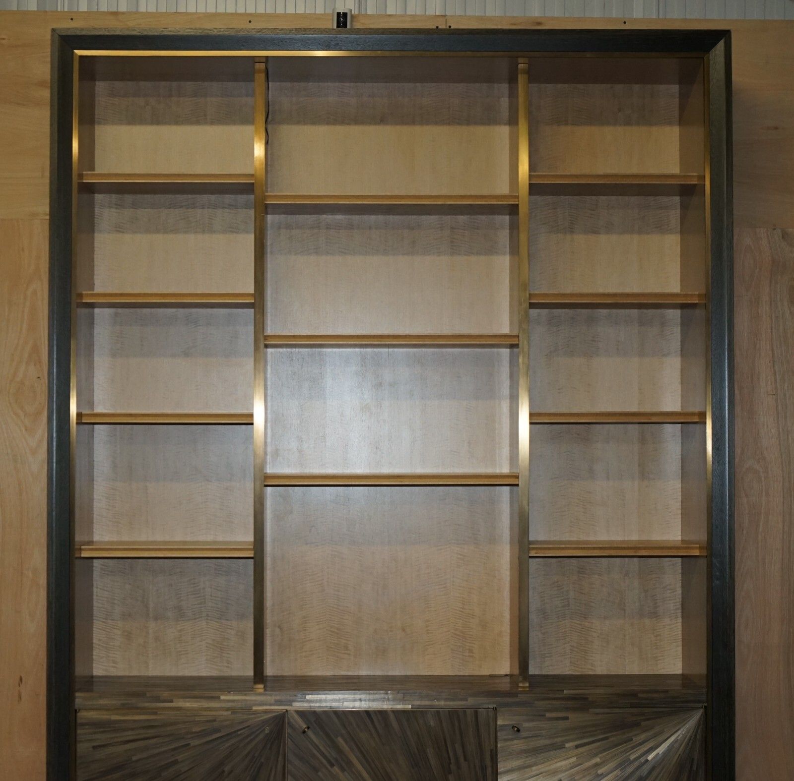 photo furniture Rrp €52,355 Museum Quality Made In France Jallu Massive Straw Marquetry Bookcase