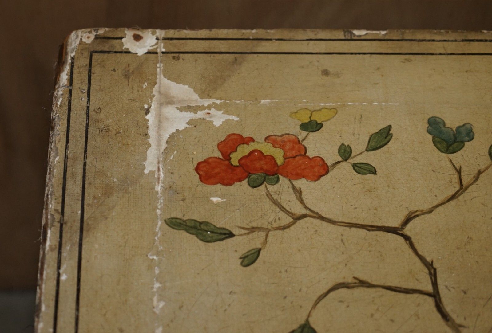 photo vinterior Important Antique Georgian Chinoiserie Circa 1800 Chinese Refectory Dining Table
