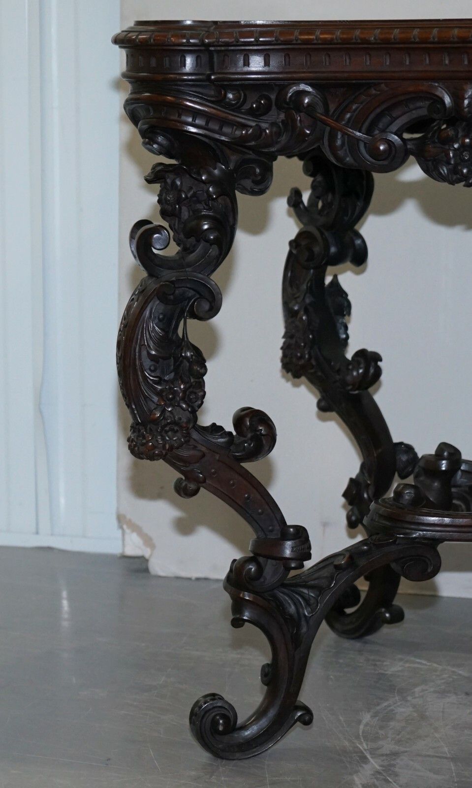 Important Italian Angiolo Barbetti Firenze Antique Cherub Desk Library Table photo 25000.0