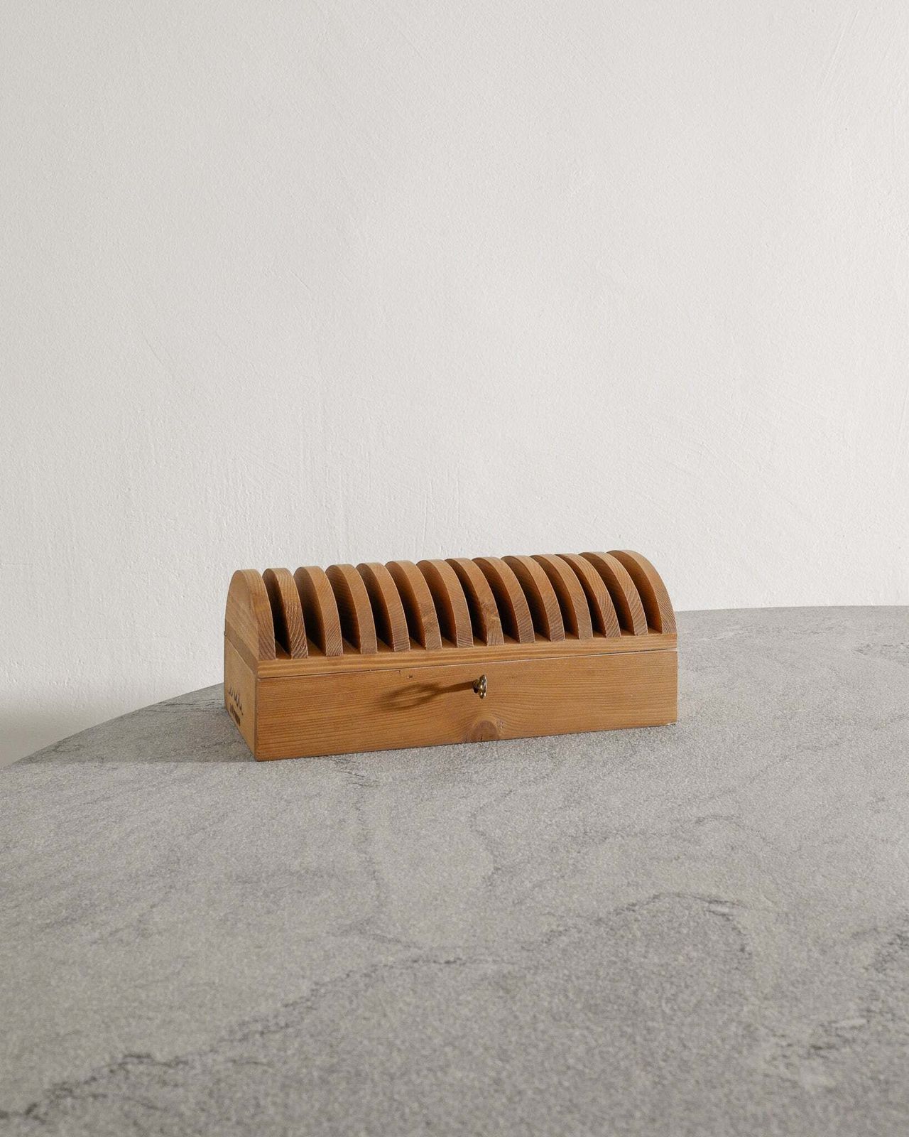 Unique Italian Mid Century Wooden Box In Pine By Mario Ceroli For Poltronova, 1970s photo furniture