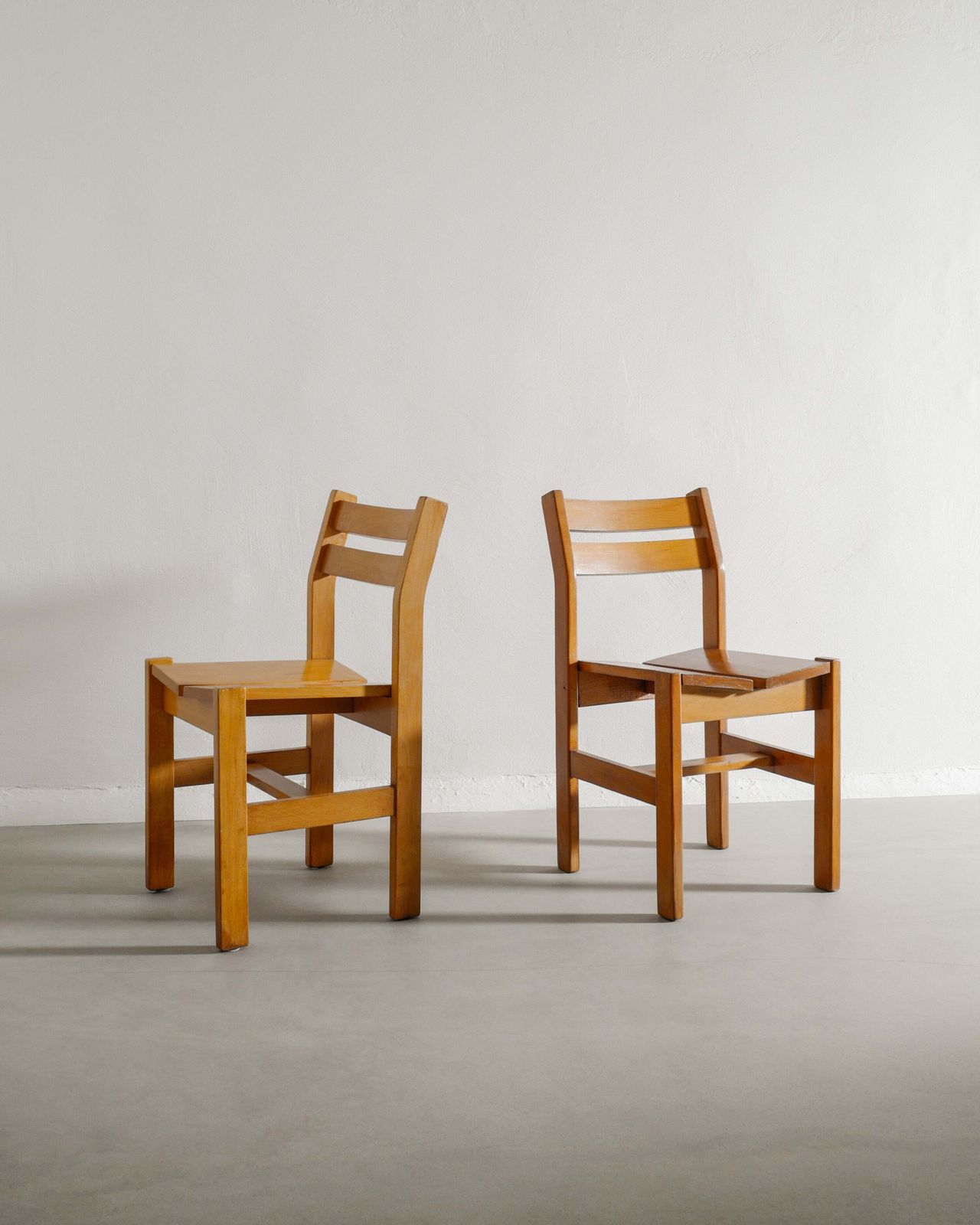 Rench Dining Chairs In Elm, 1960s  French Dining Chairs In Elm, 1960s photo Furniture