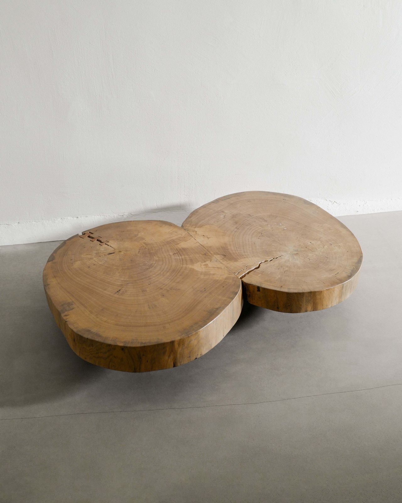 Vintage Mid Century Sculptural Brazilian Low Table In Solid Wood Attributed To Jose Zanine Caldas, 1960s photo for sale