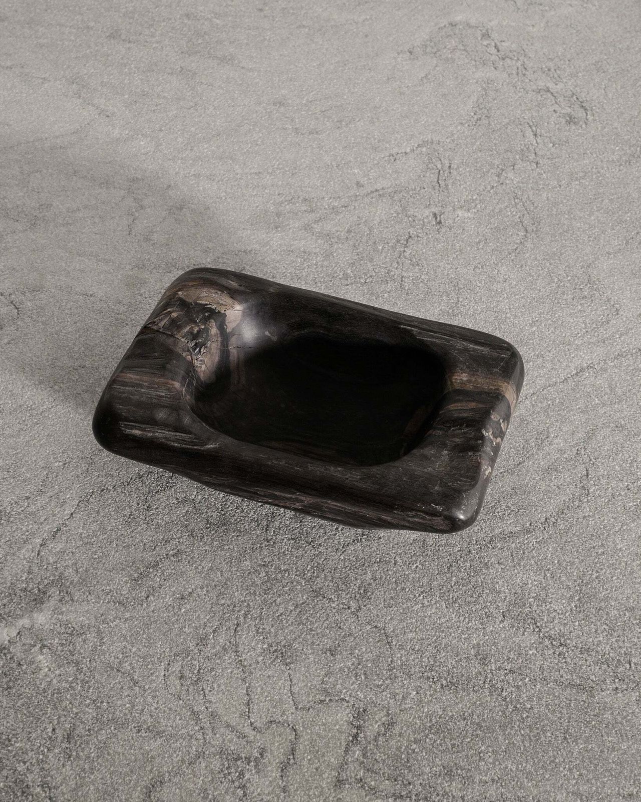 French Mid Century Hand Carved Sculptural Dark Brown Wooden Bowl By Odile Noll Wooden, 1970s photo Home Decor