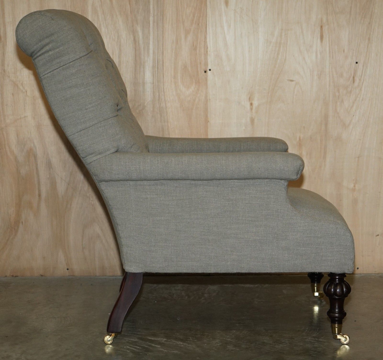 photo furniture Fine Pair Of Antique Original William Morris & Co Edinburgh Stamped Armchairs