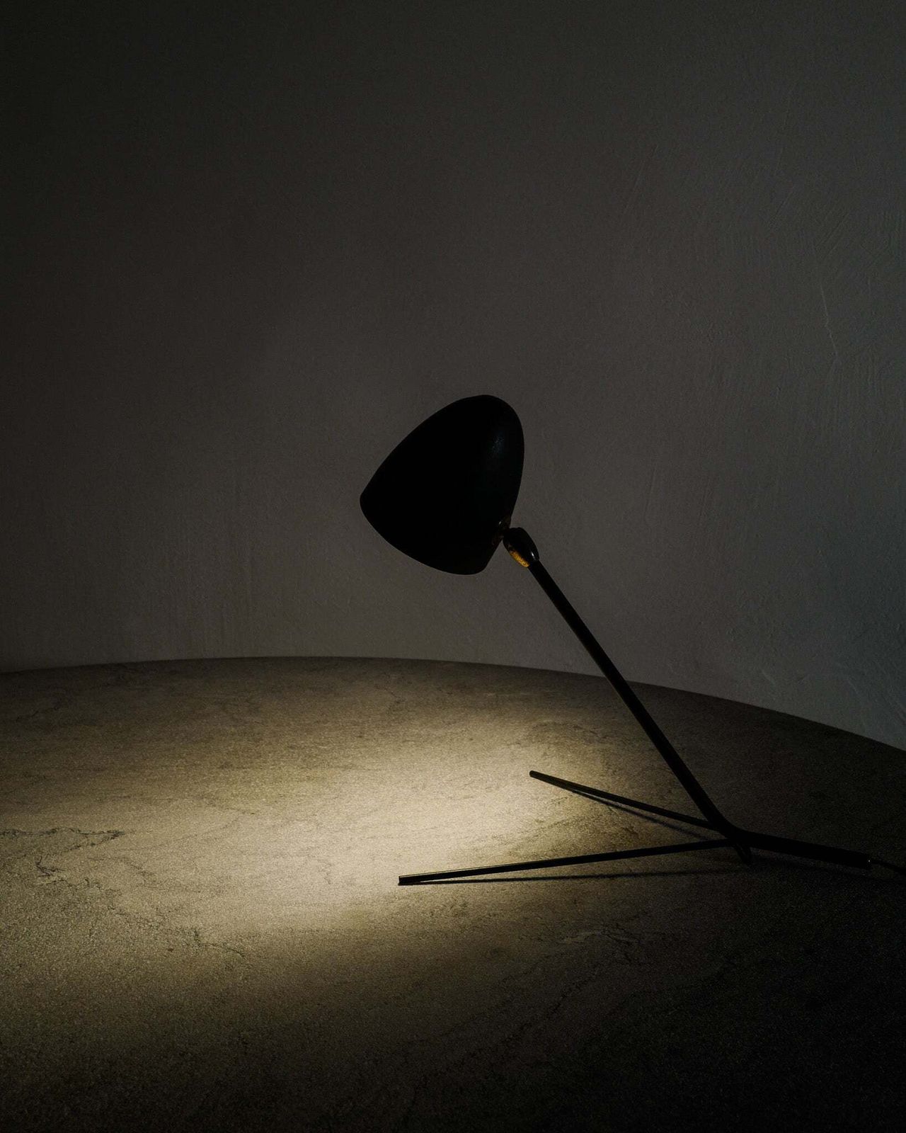 Black French Mid Century Serge Mouille "Cocotte" Table Lamp In Metal & Brass, 1950s photo 17500.0