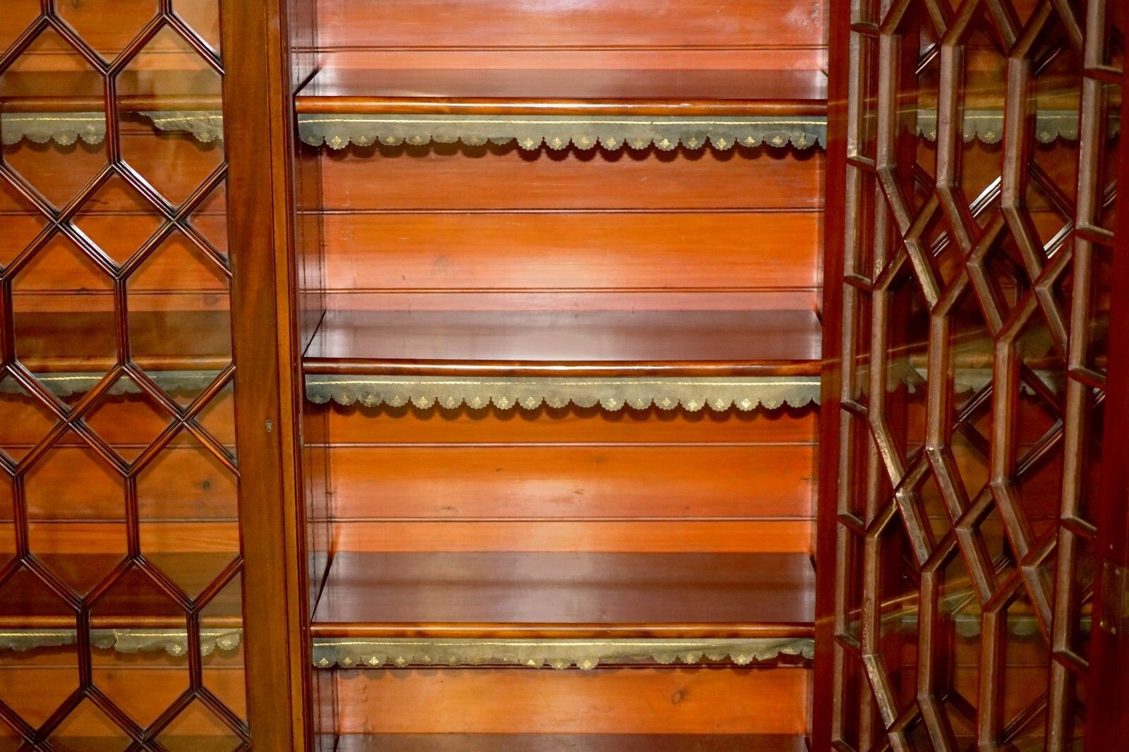 photo vintage Monumental 2.9 Meter Tall Antique Victorian Mahogany Astral Glazed Bookcase